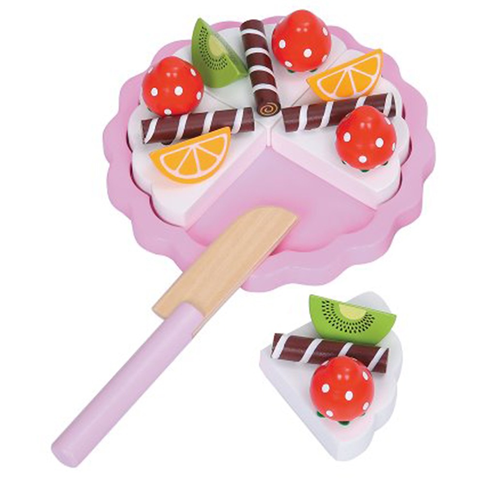 원목 생일 케이크(음식 모형 소꿉놀이 장난감)